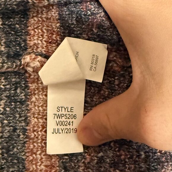 Lucky Brand Open Front Cardigan Aztec Tribal Print Tribal Size Small Bohemian - Picture 9 of 12